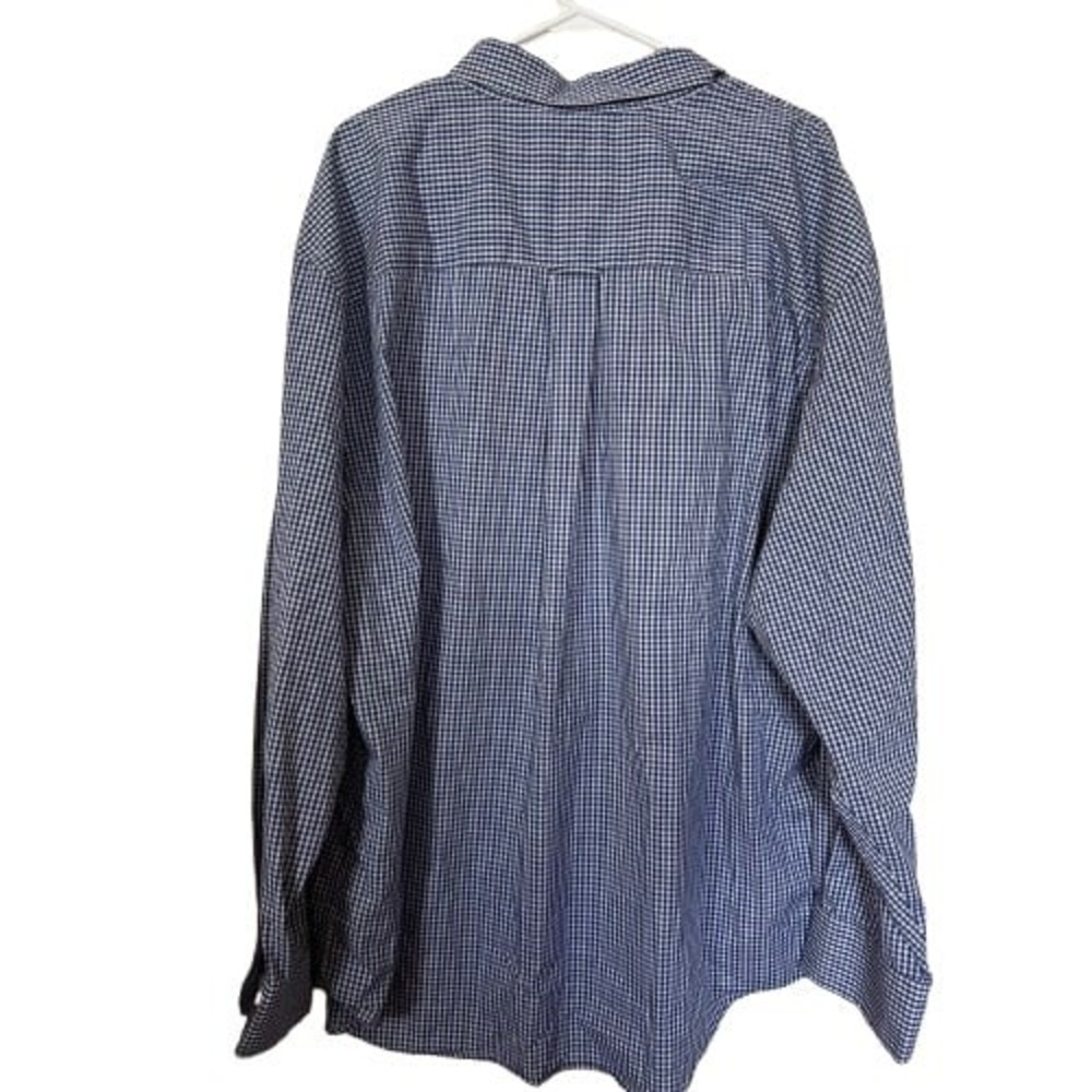 IZOD Long Sleeve Non-Iron Stretch Shirt Mens 2XL Plaid Button Front - Picture 2 of 4